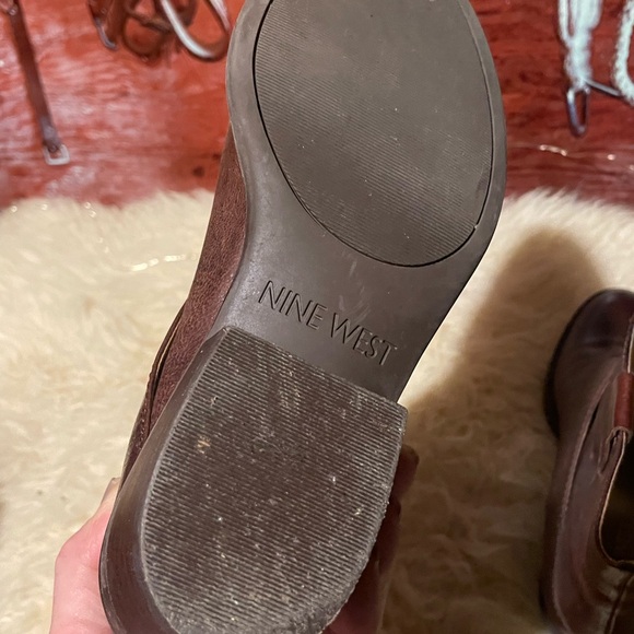 (5.5)Nine West leather boots - Picture 6 of 6